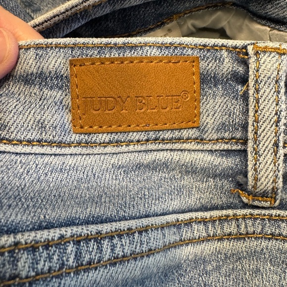 Judy Blue distressed denim shorts, size XL, gently used condition - Picture 6 of 10